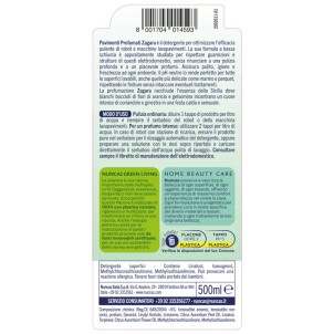 Nuncas Pavimenti Profumati Robot Detergente Zagara 500ml pH Neutro Specifico per Robot e Lavapavimenti