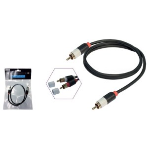 Thender 15-252 2m Cavo Audio RCA-RCA Subwoofer Contatti Placcati Oro