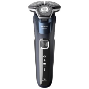 Philips S5885/35 Rasoio SkinIQ Testine Flessibili 360-D Rifinitore Wet&Dry R.1h/A.60min Base Custodia
