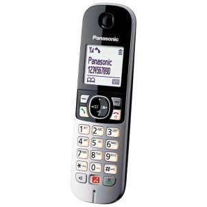 Panasonic KX-TG6852JTB Twin Black Coppia Telefoni Cordless DECT-GAP VivaVoce Display1.8" Rubrica 200 Numeri