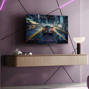 We by Loewe We. SEE 48 OLED DC Coal Black TV 48" OLED 4K UHD Smart os8 Vidaa SL842 DualChannel 60watt Base Girevole