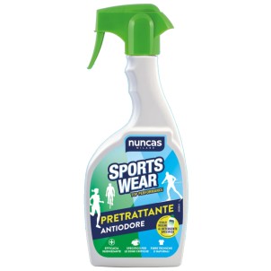 Nuncas Sportswear Pretrattante Antiodore Spray 500ml Capi a Contatto con la Pelle