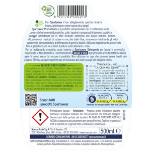 Nuncas Sportswear Pretrattante Antiodore Spray 500ml Capi a Contatto con la Pelle