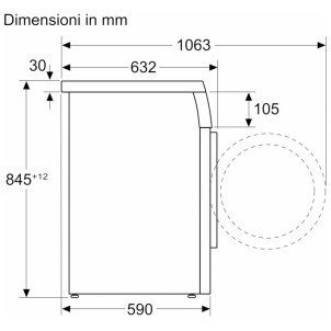 Bosch WUU28T29II Lavatrice 60cm 9Kg 1400giri TopRemovibile Cestello Wave SpeedPerfect EcoSilenceDrive Serie6