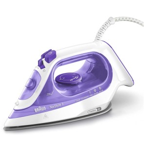 Braun SI3042VI Viola Ferro Vapore 2350W Piastra Superceramica Freeglide 3D AntiGoccia