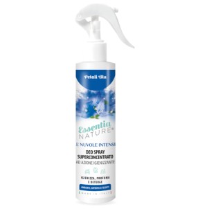 Essentia Le Nuvole Intense Petali Blu 250ml Spray Igienizza Profuma Deterge Ambienti Superfici Tessuti