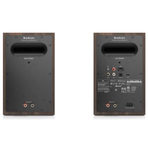 Audio Pro A28 Walnut Coppia Casse Wireless Generation2 Wi-Fi Multiroom InternetRadio GoogleCast AirPlay2 BT HDMI-ARC Ottico Line