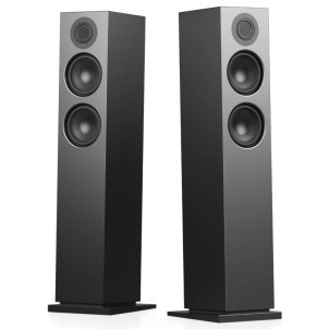 Audio Pro A48 W Black Coppia Casse Wireless W-generation Wi-Fi Multiroom InternetRadio GoogleCast AirPlay2 BT HDMI-ARC Ottico Li