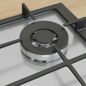 Bosch PCH6A5I90 Inox Piano Cottura Gas 60cm FlameSelect Bruciatore turboWok Manopole Magnetiche Serie6