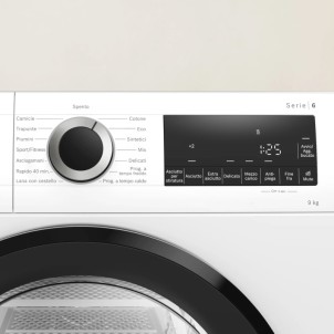 Bosch WQG24201IT Asciugatrice 9Kg CestelloLana AutoDry EasyClean ScaricoCondensa Serie6
