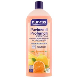 Nuncas Pavimenti Profumati Agrumi 1L Detergente Neutro Azione Igienizzante