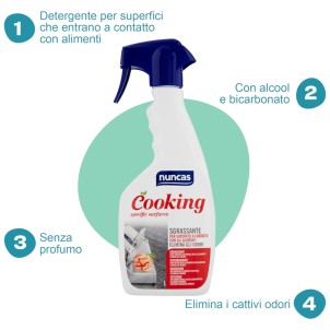 Nuncas Cooking Sgrassante Superfici a Contatto con gli Alimenti 500ml