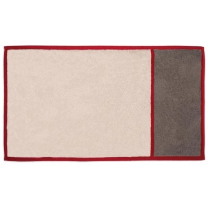 Maison Sucrée Tappeto bagno POP 50x90 var.01 Perla/Rosso Spugna 100% Cotone