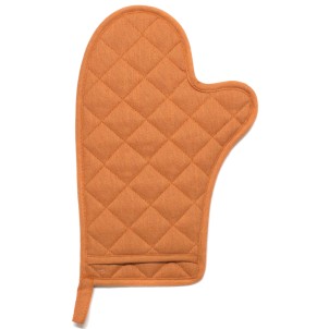Maison Sucrée Guanto Forno Trapuntato Essenziale var.06 Zucca 18x32cm Misto Lino