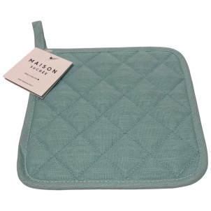 Maison Sucrée Presina Classica Trapuntata Essenziale var.03 Turchese 19x19cm Misto Lino