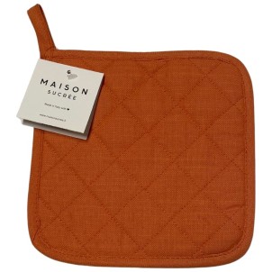 Maison Sucrée Presina Classica Trapuntata Essenziale var.06 Zucca 19x19cm Misto Lino