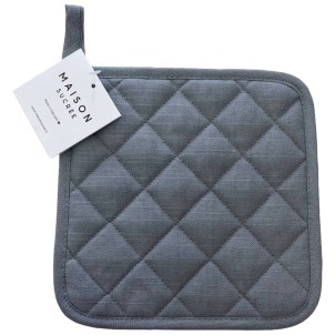 Maison Sucrée Presina Classica Trapuntata Essenziale var.10 Grigio 19x19cm Misto Lino