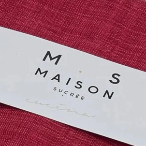 Maison Sucrée Tovaglia Korin var.10 Bourdeaux 155x265 Tessuto AntiMacchia NoStiro