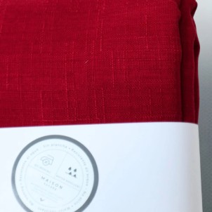 Maison Sucrée Tovaglia Korin var.10 Bourdeaux 155x265 Tessuto AntiMacchia NoStiro