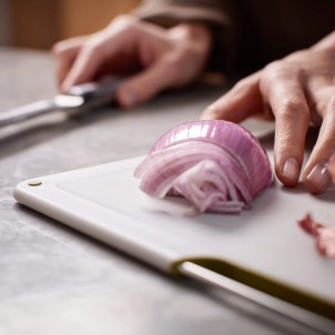 Joseph Joseph Folio Steel 4pz Light Stone Set di 4 Taglieri con Custodia in Acciaio