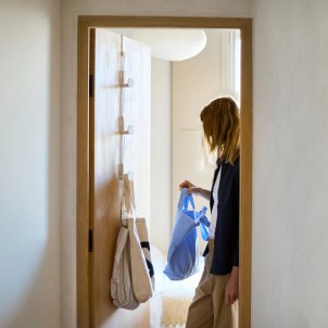 Joseph Joseph Orderly Ecru Portaborse da Porta con 3 Ganci Regolabili in Altezza