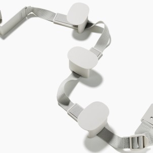 Joseph Joseph Orderly Ecru Portaborse da Porta con 3 Ganci Regolabili in Altezza