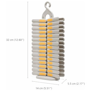 Joseph Joseph PegStore Set di 30 Mollette per Bucato con Supporto Dotato di Gancio