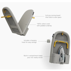 Joseph Joseph Pocket Max 110 Ecru Asse da Stiro Pieghevole