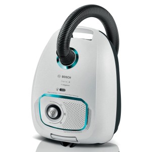 Bosch BGB41HYG1H Bianco Aspirapolvere Traino con Sacco ProHygienic Filtro UltraAllergy Spazzola Parquet