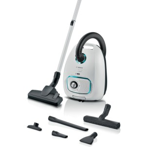 Bosch BGB41HYG1H Bianco Aspirapolvere Traino con Sacco ProHygienic Filtro UltraAllergy Spazzola Parquet