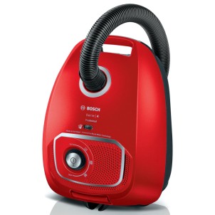 Bosch BGB41PET1 Rosso Aspirapolvere Traino con Sacco ProAnimal Filtro Hepa Power Control