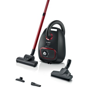 Bosch BGB41POW1 Nero Aspirapolvere Traino con Sacco ProPower Spazzola Turbo Filtro Hepa Power Control