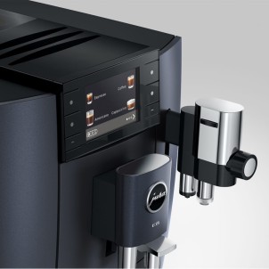 Jura E8 Cosmic Black Macchina Caffè Automatica 27 Specialità Hot & Light Brew Sweet Foam Macina Caffè P.A.G.2 Touch 3,5"