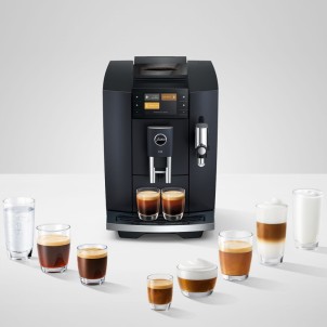 Jura E8 Cosmic Black Macchina Caffè Automatica 27 Specialità Hot & Light Brew Sweet Foam Macina Caffè P.A.G.2 Touch 3,5"