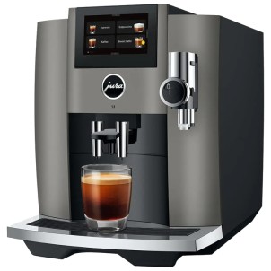 Jura S8 Dark Inox Macchina Caffè Automatica 27 Specialità Sweet Foam Macina Caffè P.A.G.2 Touch 4,3"
