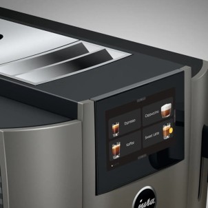 Jura S8 Dark Inox Macchina Caffè Automatica 27 Specialità Sweet Foam Macina Caffè P.A.G.2 Touch 4,3"