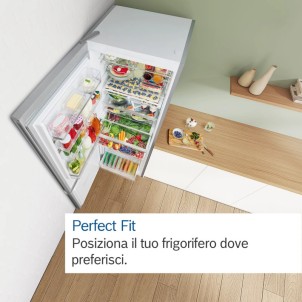 Bosch KGN367LDF Inox Look Frigorifero Combinato 186x60 NoFrost VitaFresh 0°C Inverter Display ManiglieIntegrate Serie4