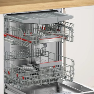 Bosch SMV6YCX06E Lavastoviglie Incasso 14Coperti 3°Cestello 44dB VascaInox Zeolite TimeLight HC Serie6 TopSelection