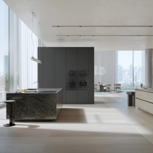 Gaggenau GO251100 Onyx Cerniera SX Forno Incasso Multifunzione 30°C-300°C Grill Invisibile Pirolitico Termosonda Minimalistic