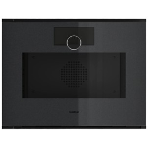 Gaggenau GS251100 Onyx Cerniera SX Forno CombiVapore 45cm Grill Vetroceramica Serbatoio Acqua per Carico e Scarico Minimalistic
