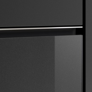 Gaggenau GS251100 Onyx Cerniera SX Forno CombiVapore 45cm Grill Vetroceramica Serbatoio Acqua per Carico e Scarico Minimalistic