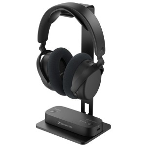 Sennheiser RS275 Black Cuffie Wireless Bluetooth AuraCast Trasmettitore HDMI Ottico Analogico Suono 3D Supporto
