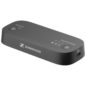 Sennheiser RS275 Black Cuffie Wireless Bluetooth AuraCast Trasmettitore HDMI Ottico Analogico Suono 3D Supporto