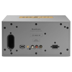 Audio Pro C5 MkII W Grey Diffusore Wireless W-generation Wi-Fi Multiroom InternetRadio GoogleCast AirPlay2 BT LineIN