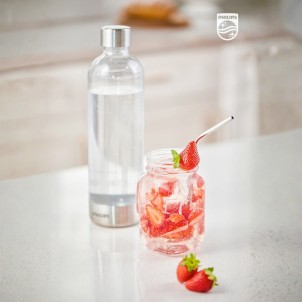 Philips ADD912/10 GoZero Inox Bottiglia Plastica per Gasatore Acqua Soda Maker