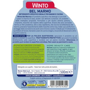 Nuncas Winto Bel Marmo 500ml Detergente Spray per Piccole Superfici in Marmo