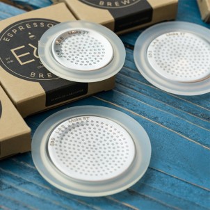 E&B Lab Moka Induction 3T Nuova Versione Moka 3 Tazze per Piani a Induzione e Gas Competition Moka Filter 