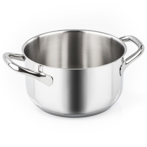 Barazzoni Chef Line Casseruola 22cm 3,85L Acciao Inox 18/10 Fondo Triplen Plus per Gas Elettrico Induzione