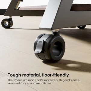 Fitueyes Ruote Black 4 pezzi Freno Posizione Girevole 360° 