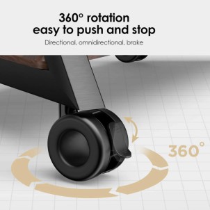 Fitueyes Ruote Black 4 pezzi Freno Posizione Girevole 360° 